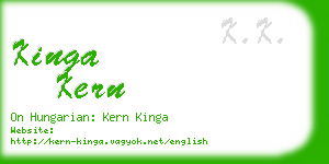 kinga kern business card